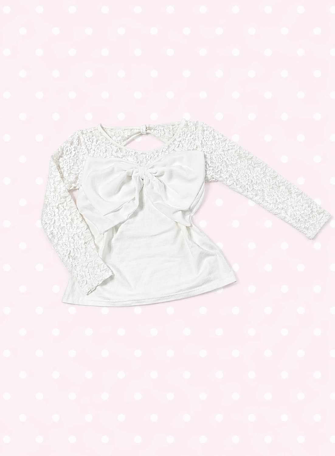 로걀 히메갸루 레이스 빅 리본 탑  상품이미지1