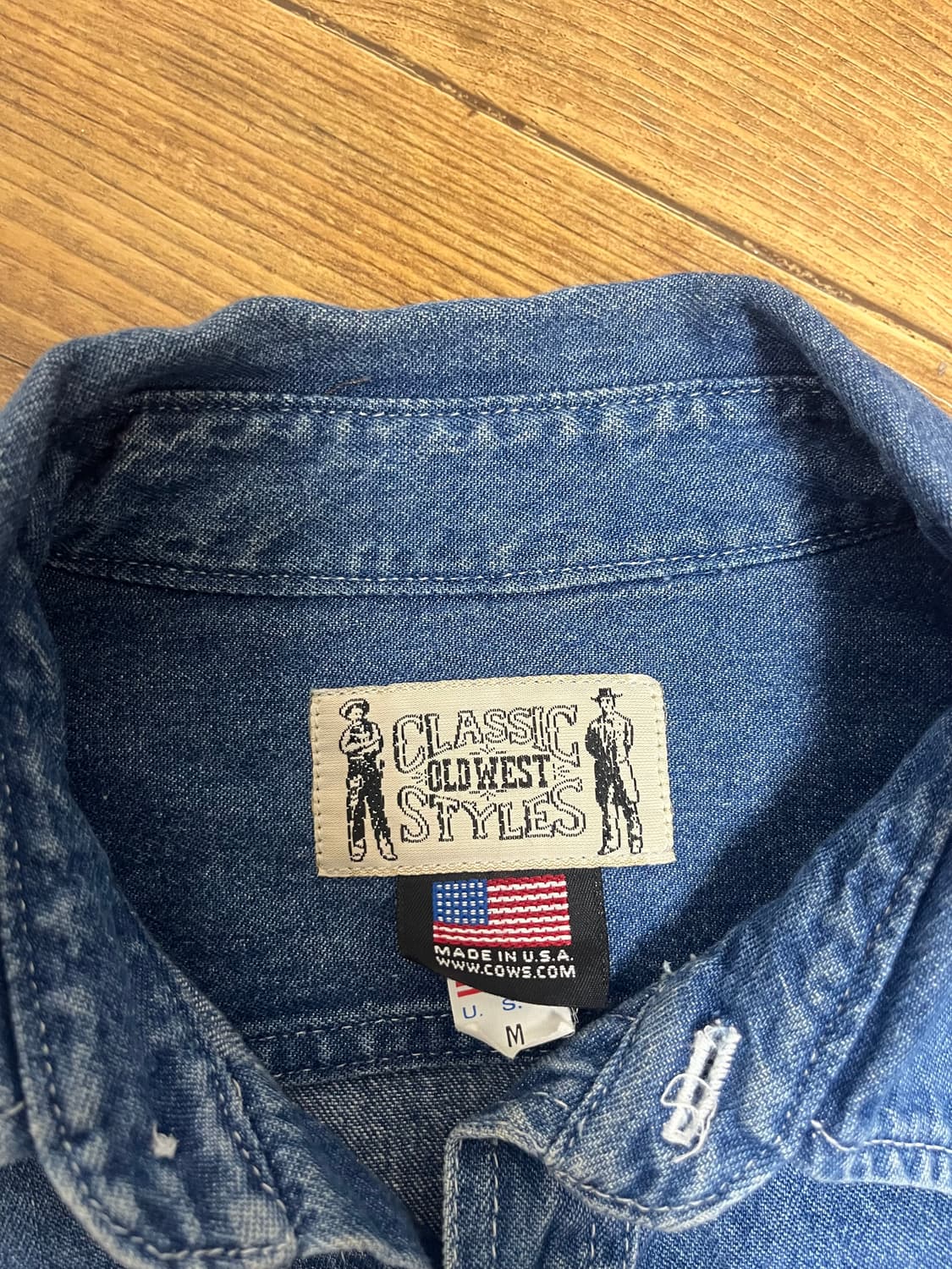 샴브레이 데님 셔츠 classic Oldwest Styles 상품이미지2