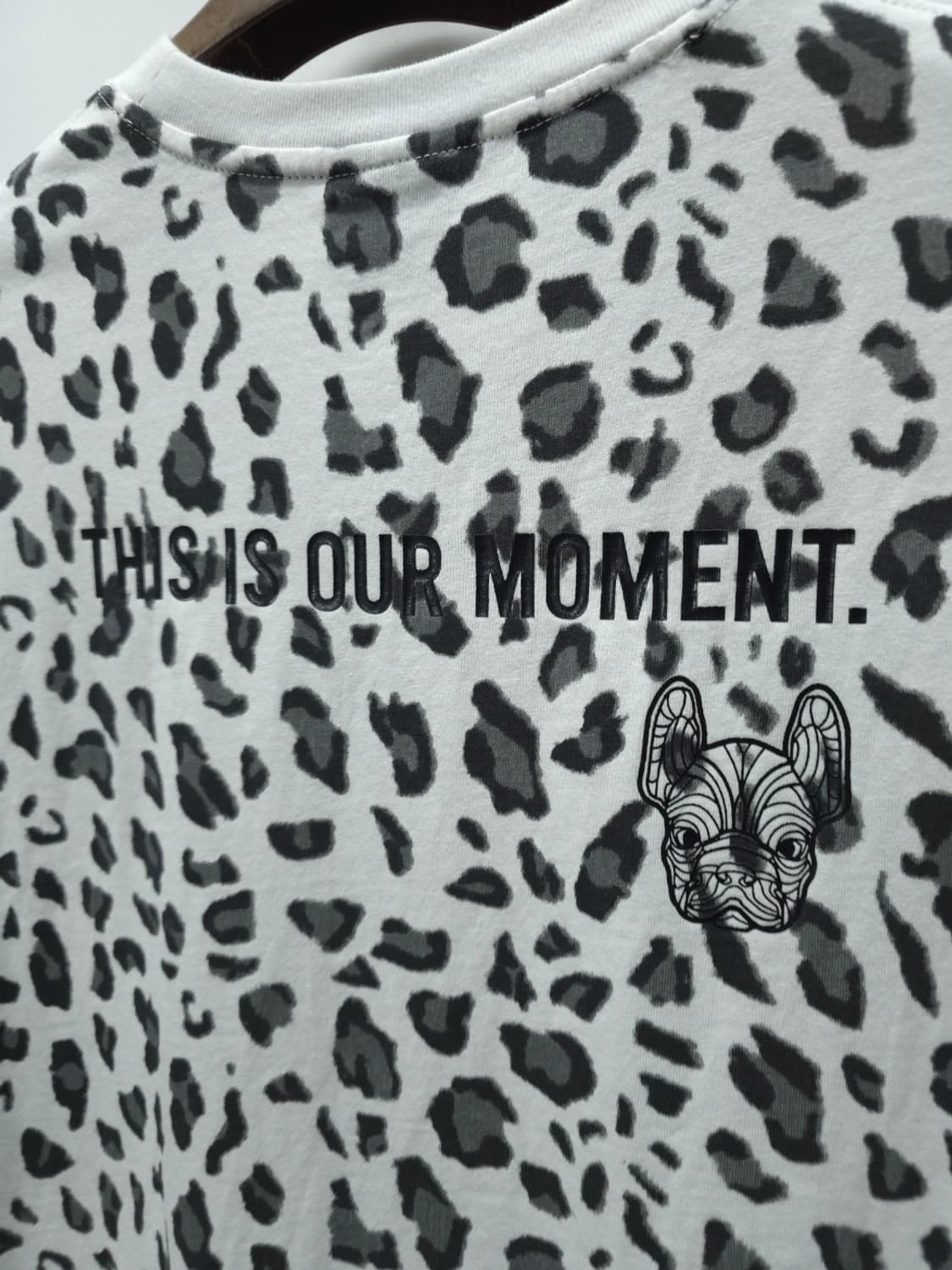 라이프워크 남여공용 레오파드 불독 오버핏 반팔 티셔츠(S) 상품이미지8