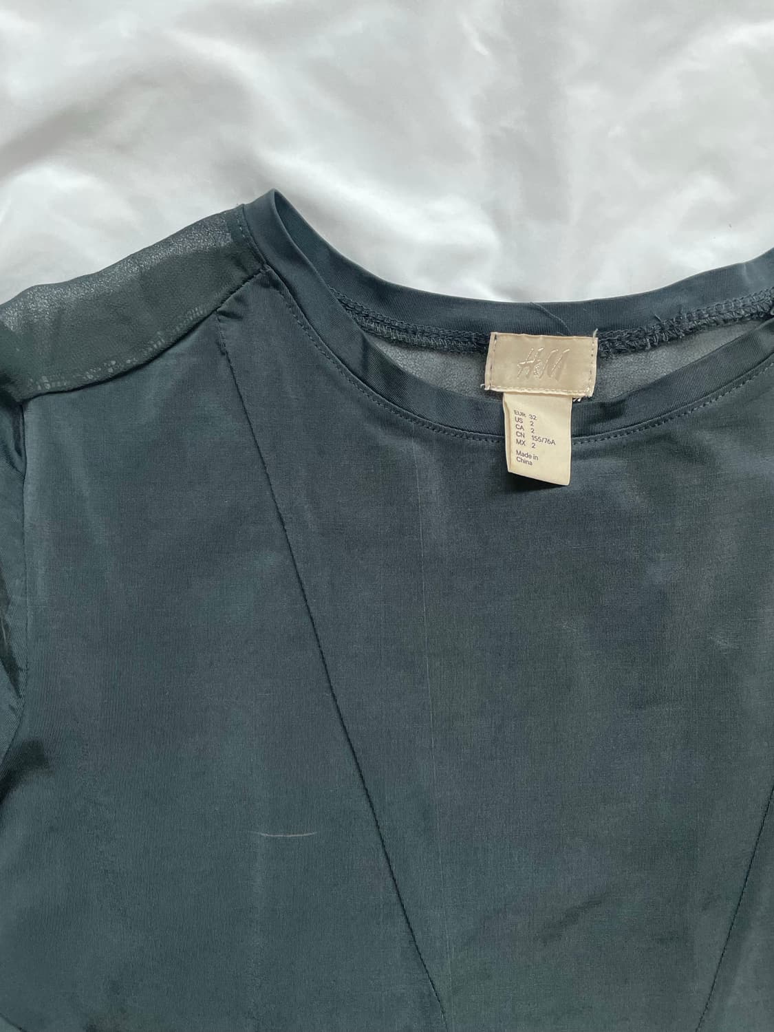 H&M 메쉬패널 원피스 상품이미지2