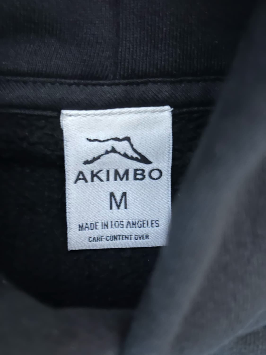 아킴보 클럽 후드 블랙 M 상품이미지2