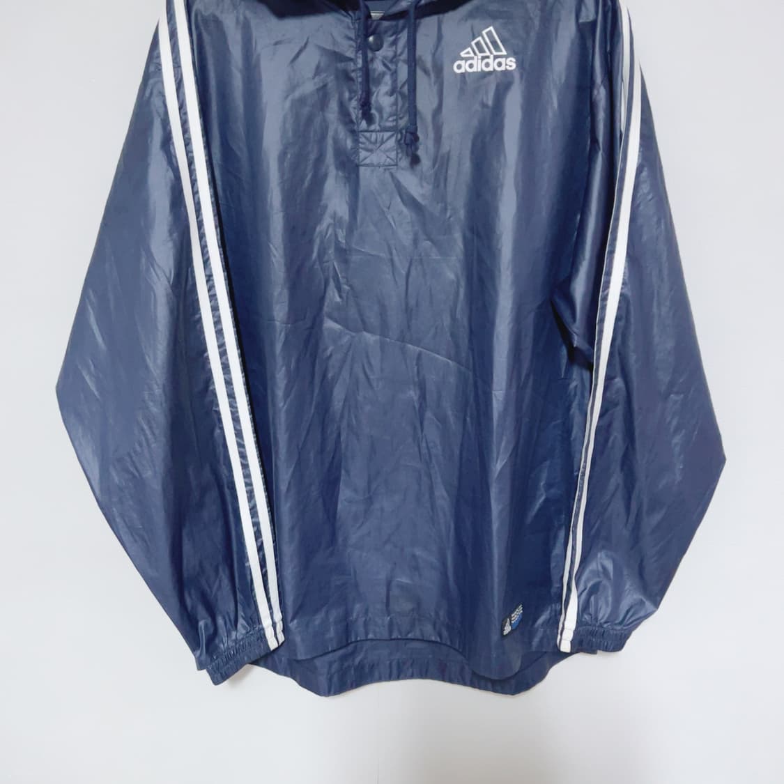 아디다스 올드스쿨 네이비 빅사이즈 후드 아노락 상품이미지3