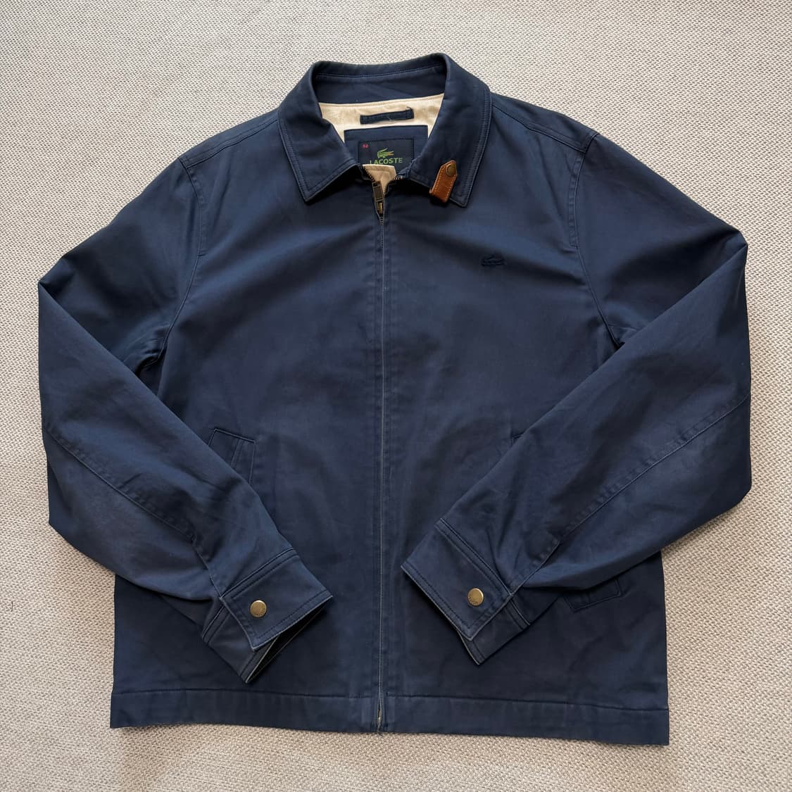 라코스테 네이비 코튼 자켓 상품이미지1