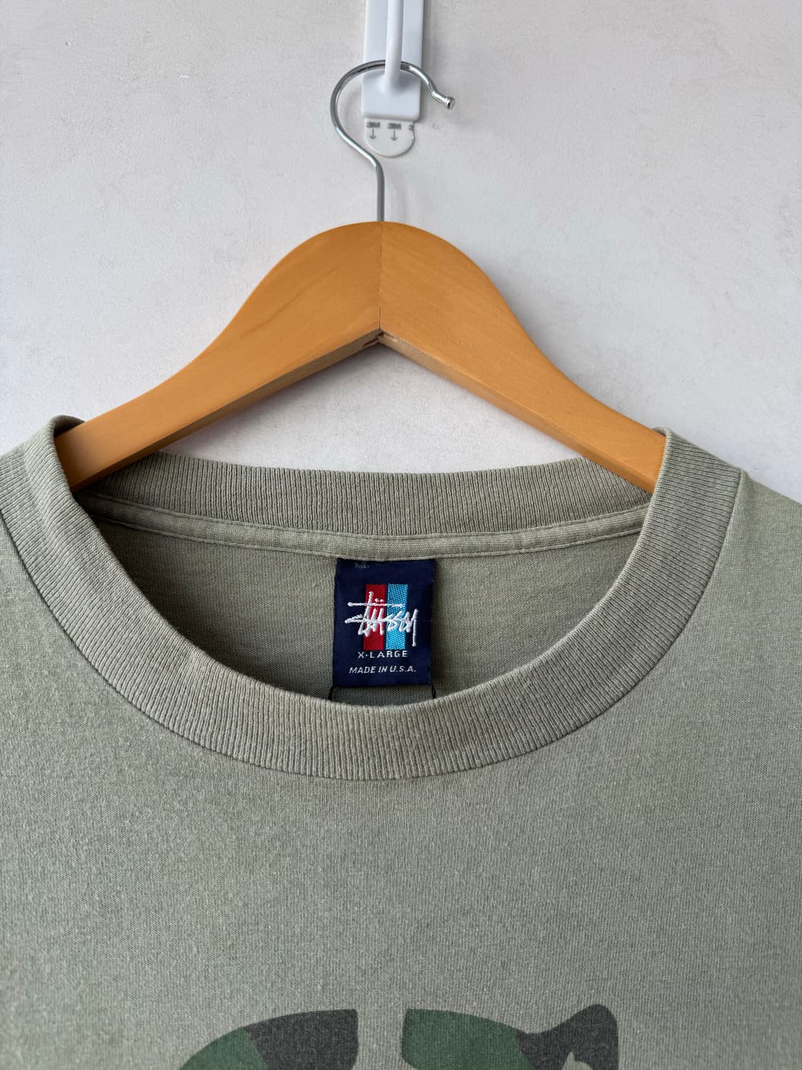 90s 스투시 카모 로고 티셔츠 상품이미지3