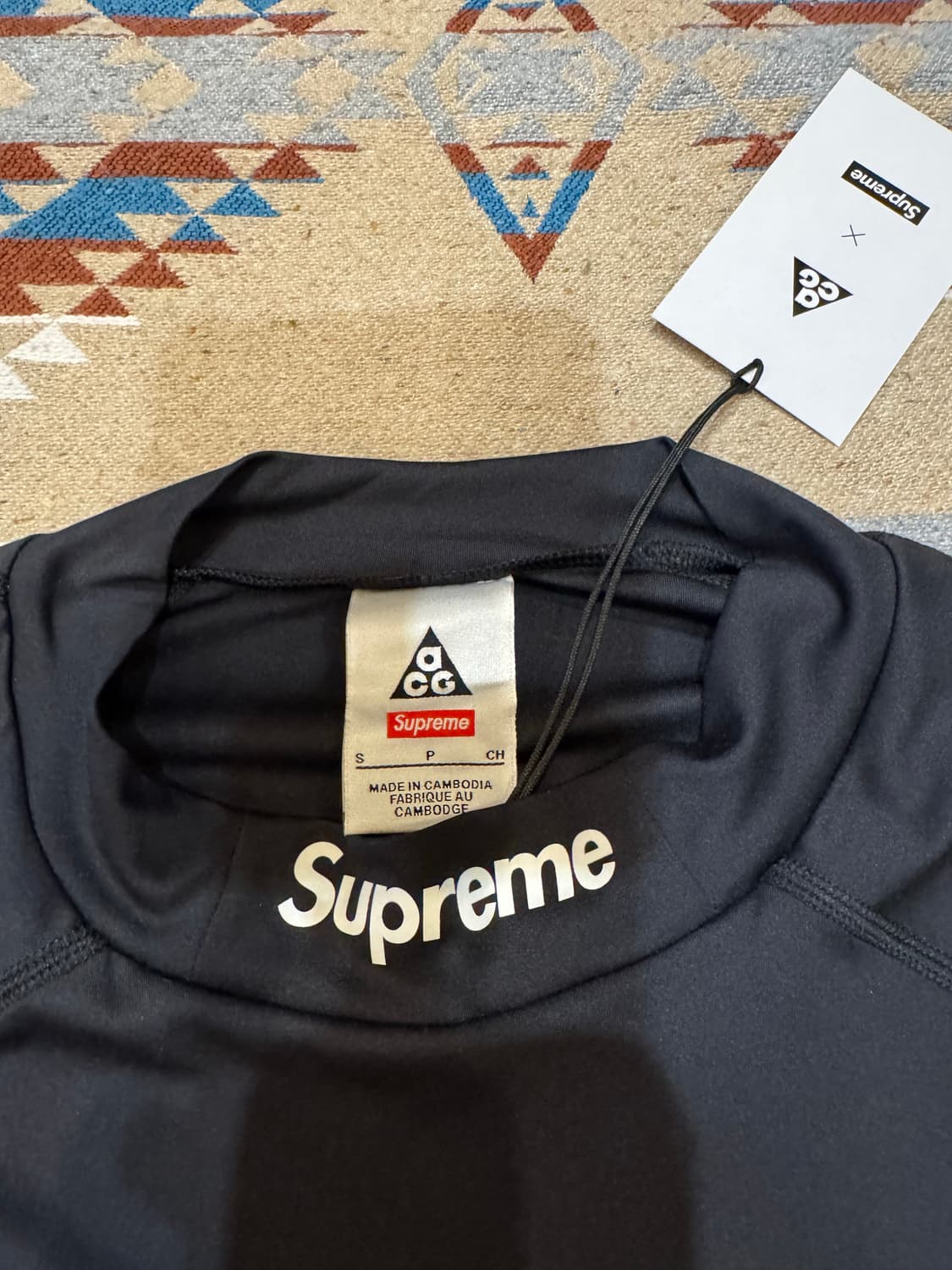 [S] 슈프림 x 나이키 ACG 저지 블랙 - 22FW 상품이미지3