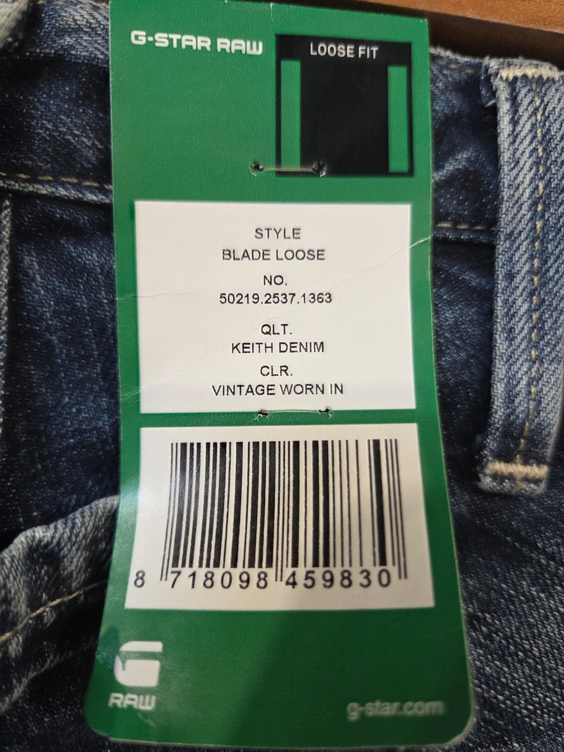 G-Star RAW 청바지 데님 팬츠(W28/L32) 상품이미지7