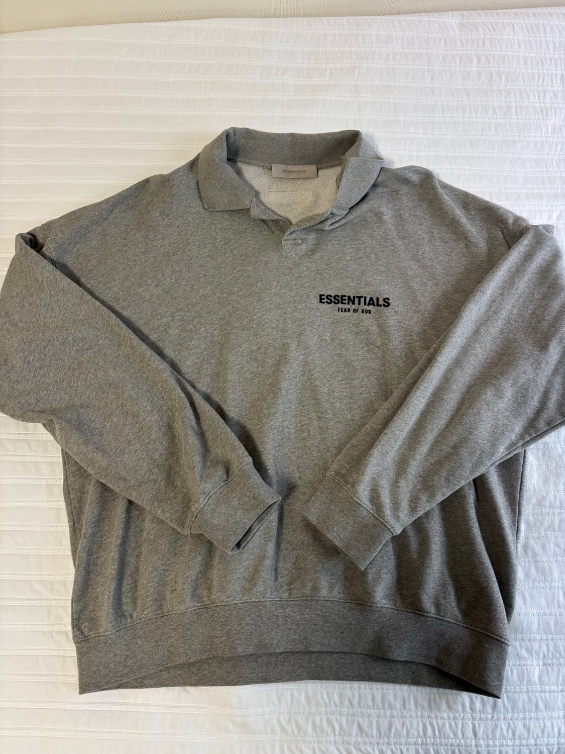 피어오브갓 에센셜 롱슬리브 폴로 다크 오트밀 XL 상품이미지1