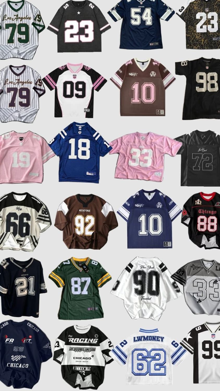 Y2K 스포티 넘버 반팔티셔츠 블루 상품이미지3