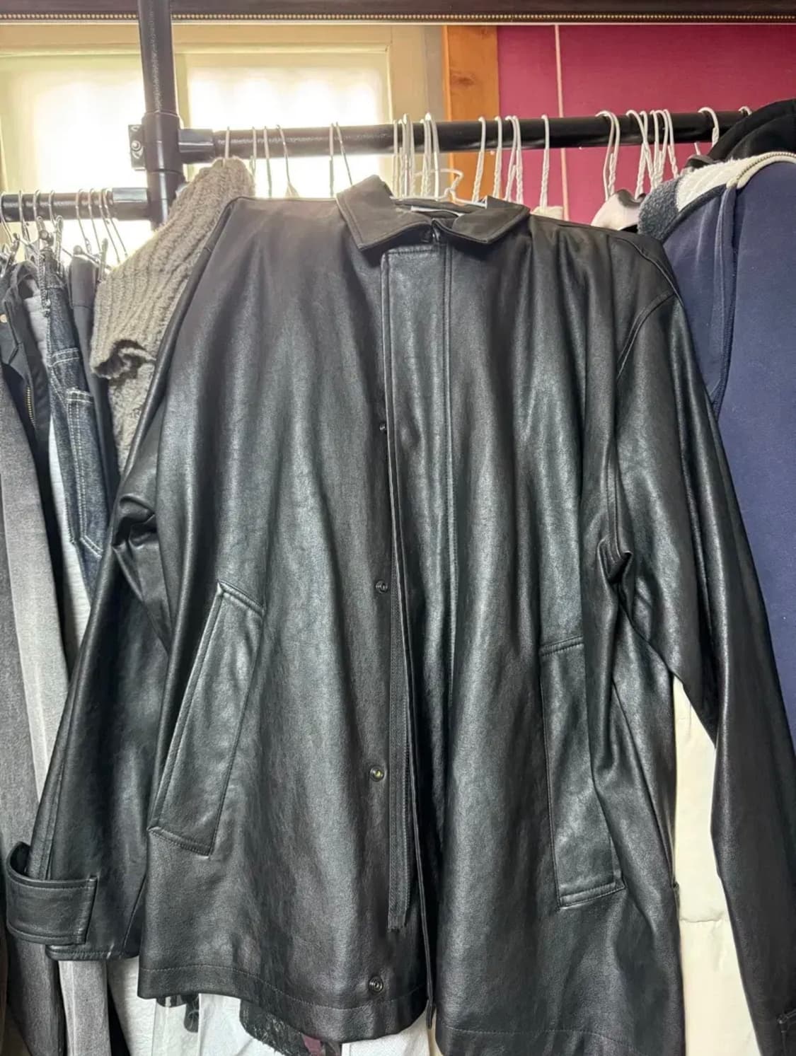 파르티멘토 레더 자켓 상품이미지1