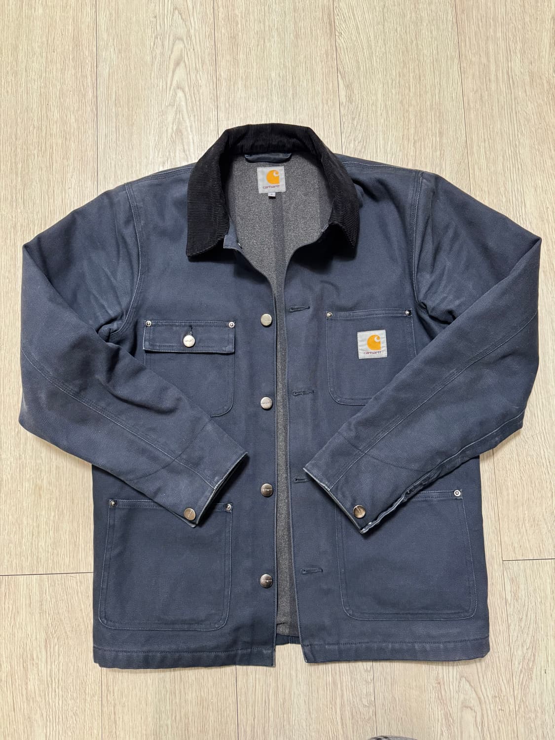 칼하트 초어코트 네이비 워크자켓 상품이미지1