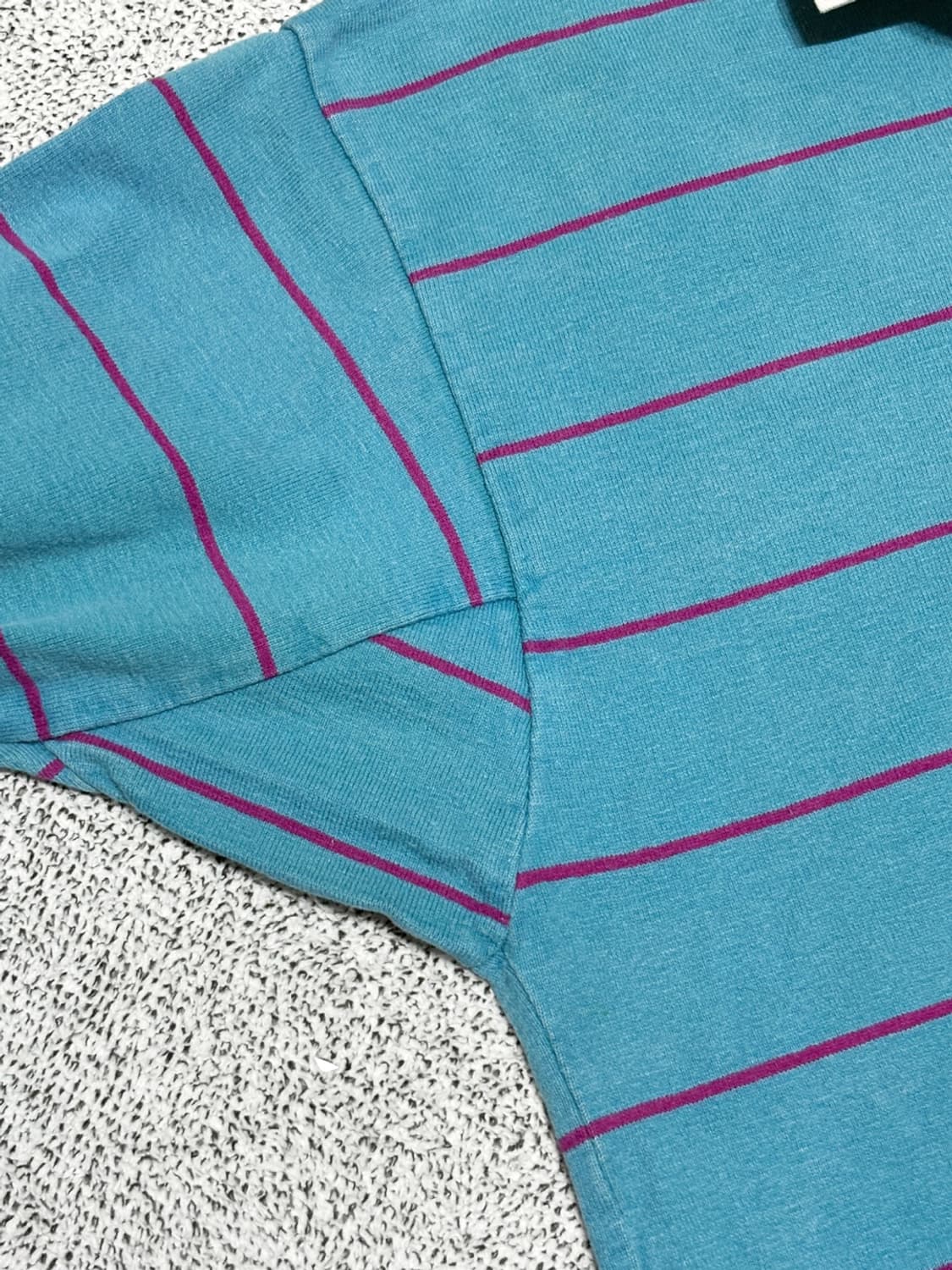 90s LAND'S END 빈티지 스트라이프 럭비 셔츠 상품이미지4