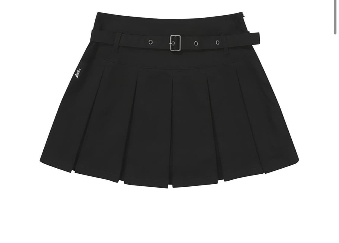 SUPERDRY SLEAZE PLEATS SKIRT BLACK 상품이미지1