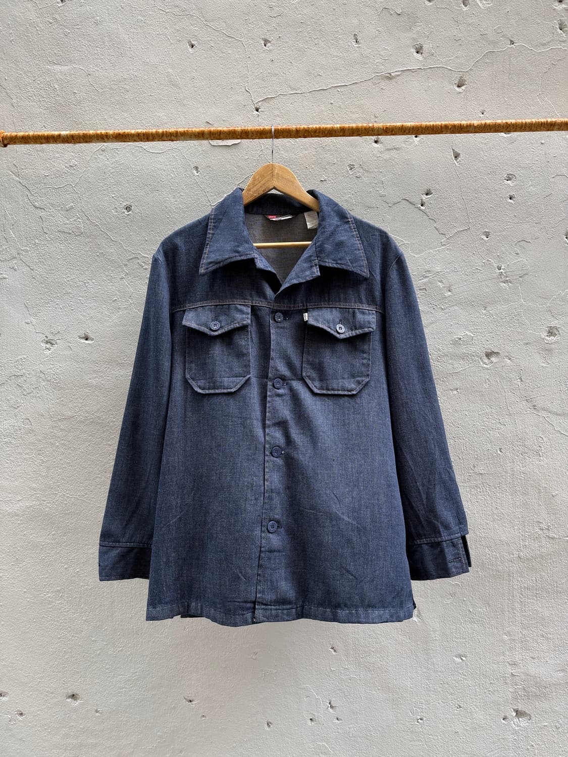 70s Levis gentleman 데님셔츠 상품이미지1