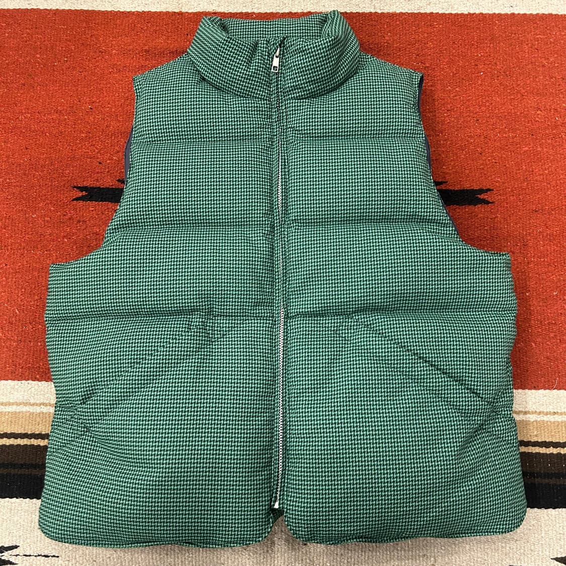 엔조블루스 체크 패딩 베스트 상품이미지1