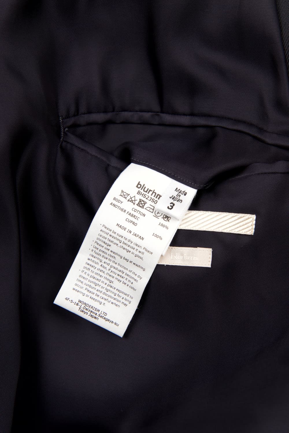 BLURHMS 드릴 샴브레이 모터사이클 카본네이비 상품이미지9