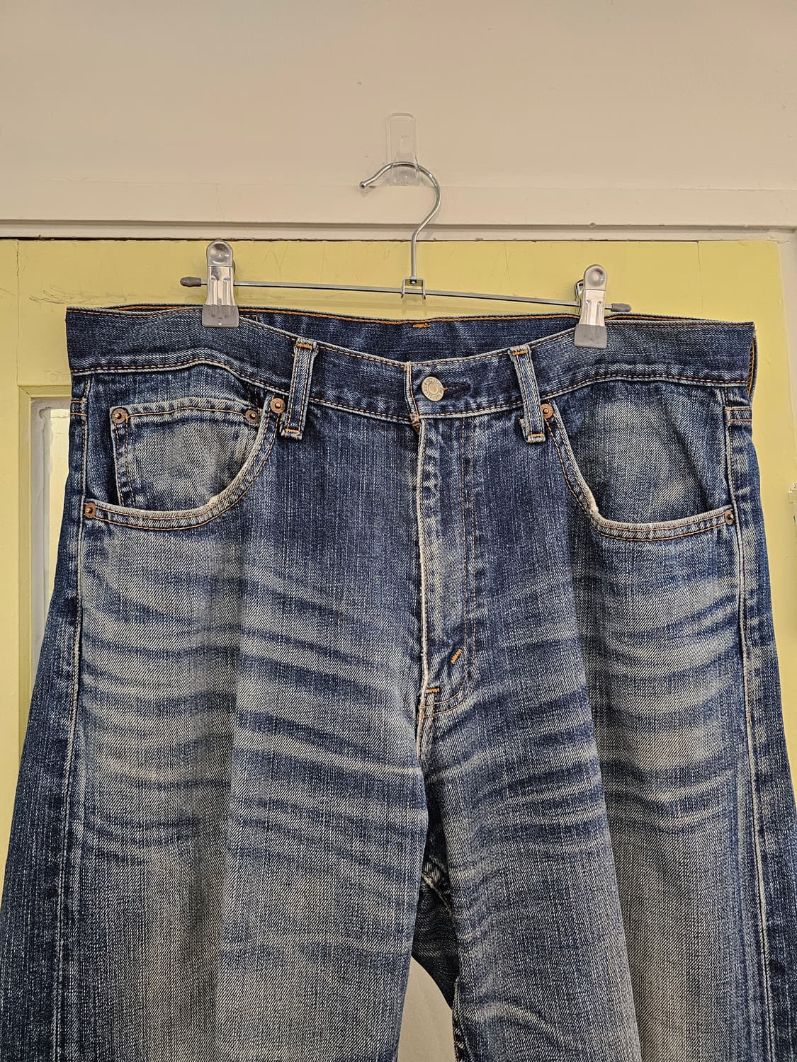 Levis 534 빈티지 워싱 일자핏 찢청 상품이미지4
