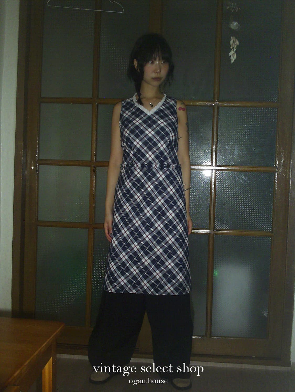 vintage alice check ops 상품이미지2