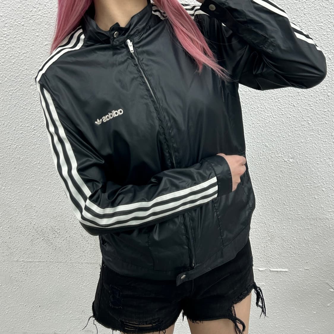 아디다스 블루종카라 블랙 바람막이 95 상품이미지1