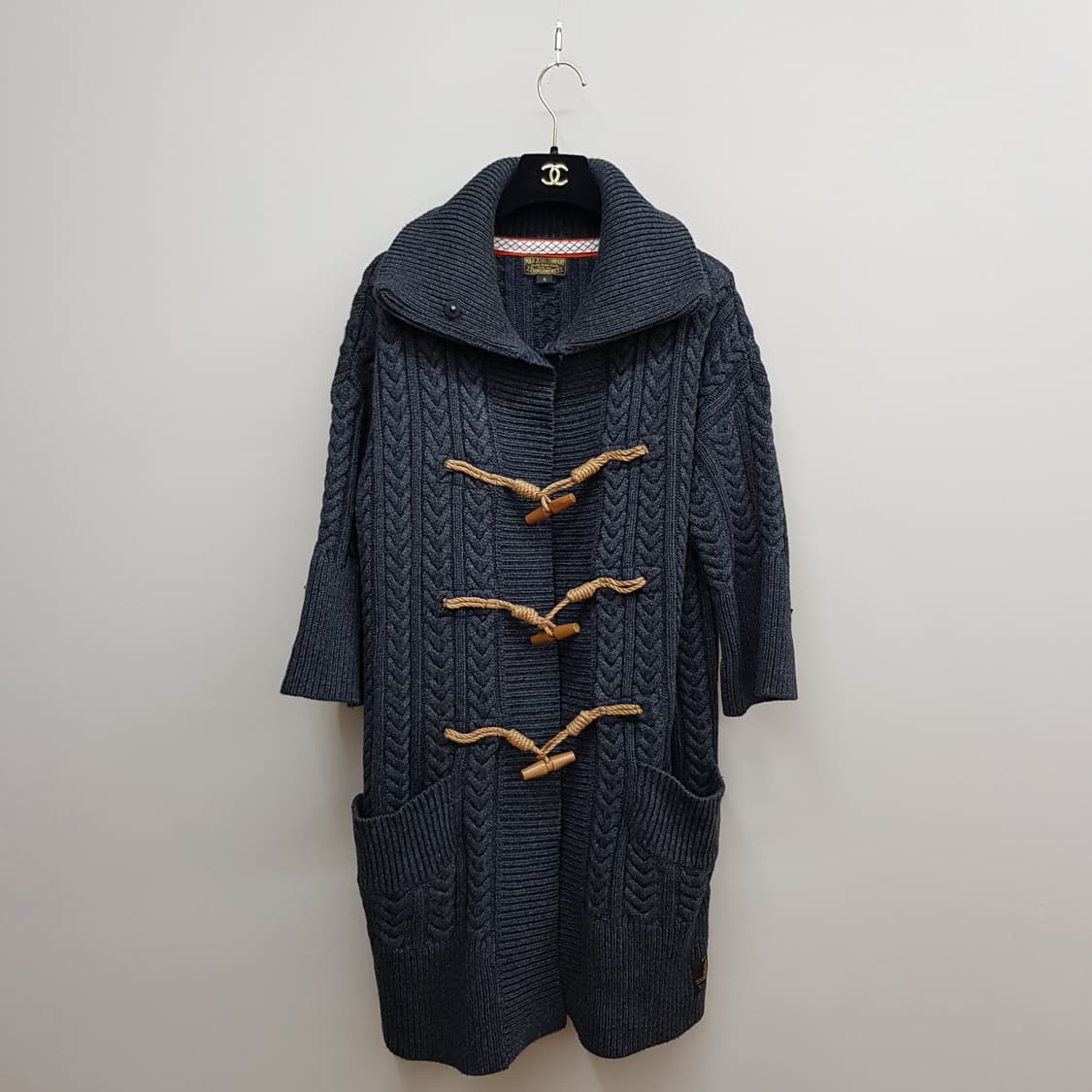 폴로 진스 컴퍼니 케이블 니트 더플 롱 가디건 S사이즈 상품이미지1