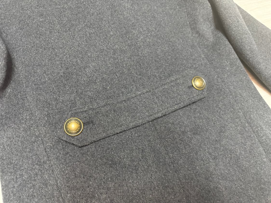 [S] 칼리코 리본 마스터 아티잔 클래식 울 체스터 코트 자켓 상품이미지6