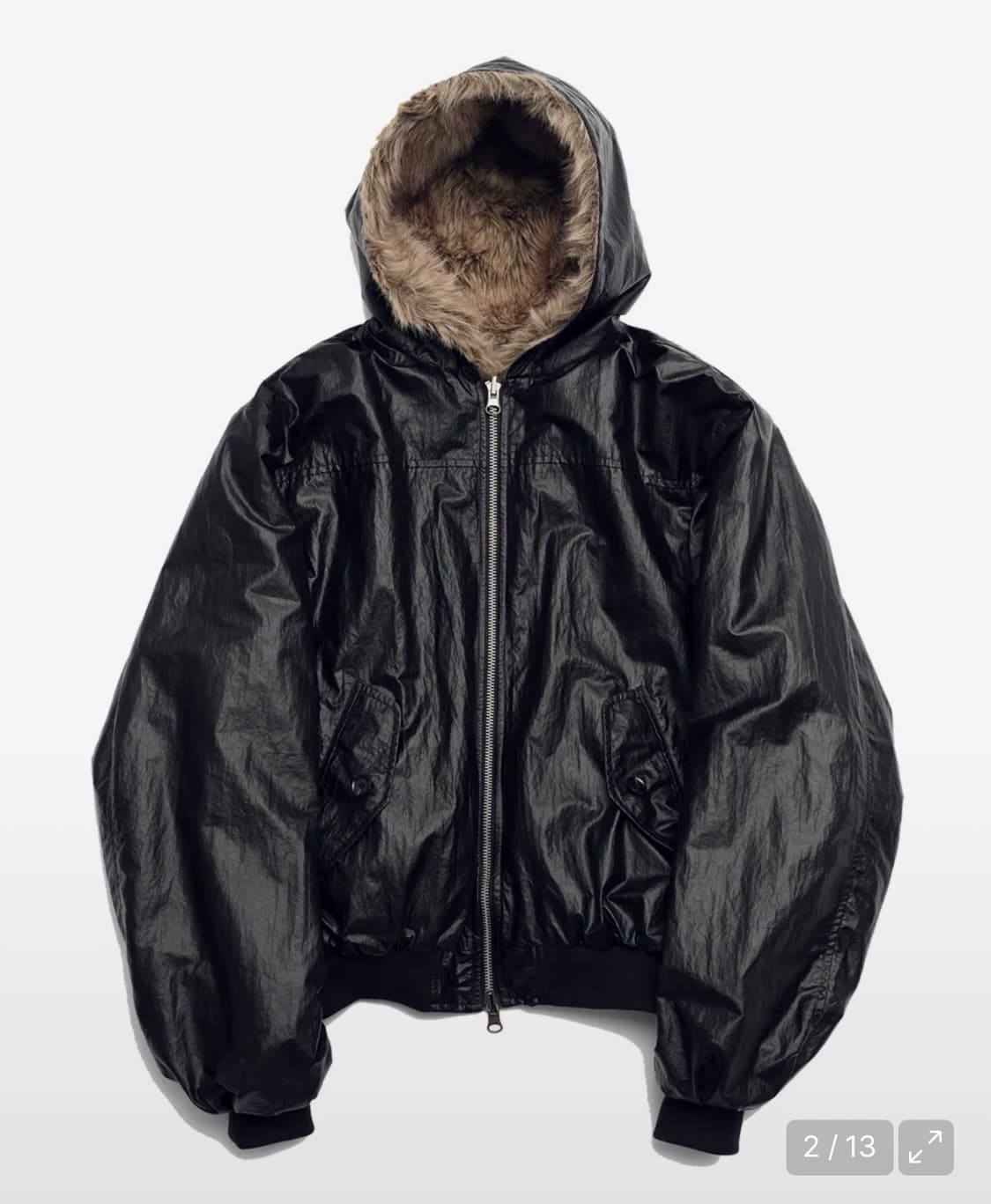 [새상품] Cord 코드 코티드 리버시블 퍼 자켓 상품이미지2