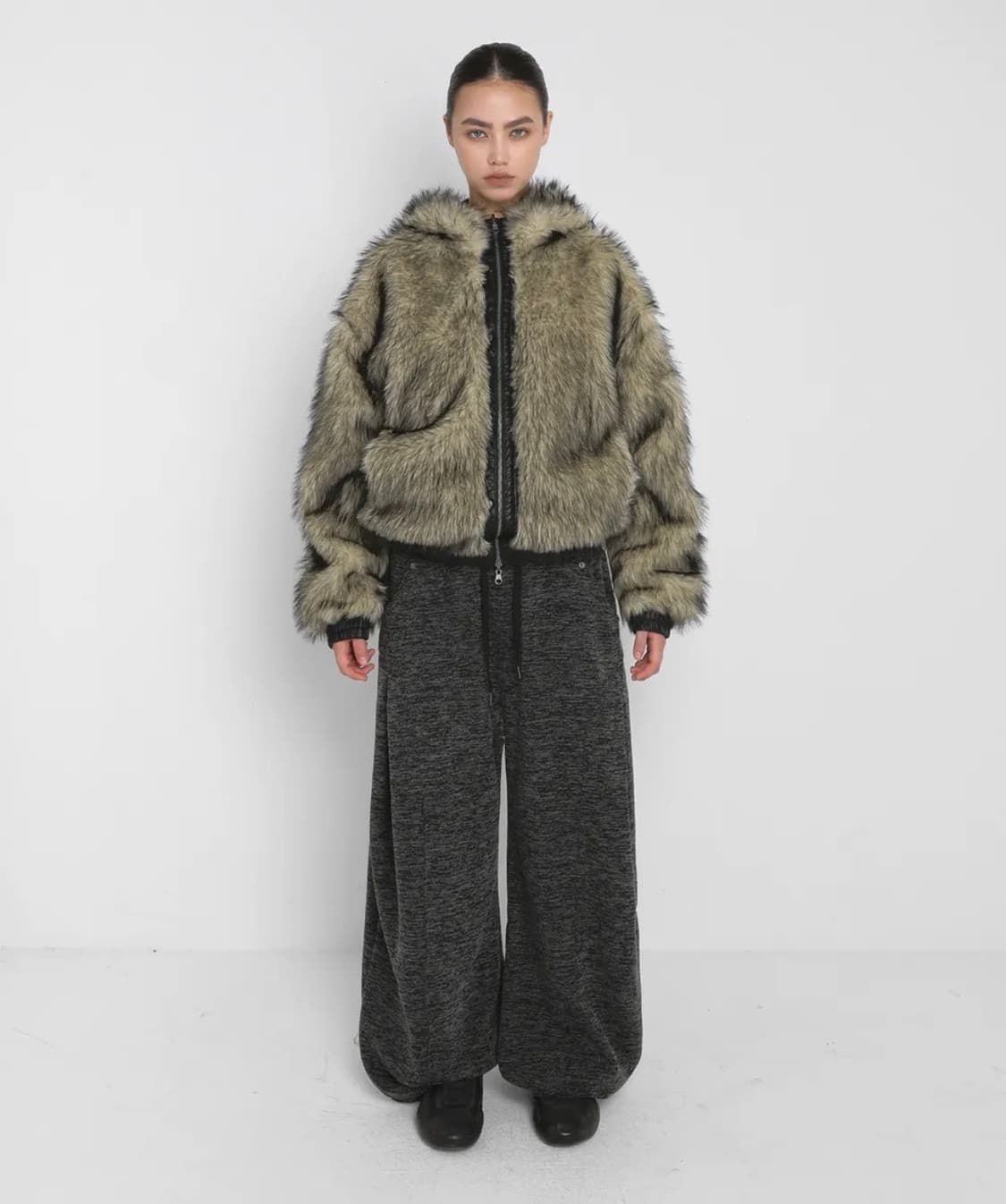 Sandric REVERSIBLE FUR LEATHER JUMPER 상품이미지2