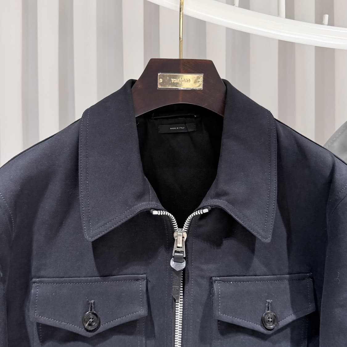 ( A+ / 50 ) / 톰포드 코튼 트윌 트러커 봄버 자켓 상품이미지3