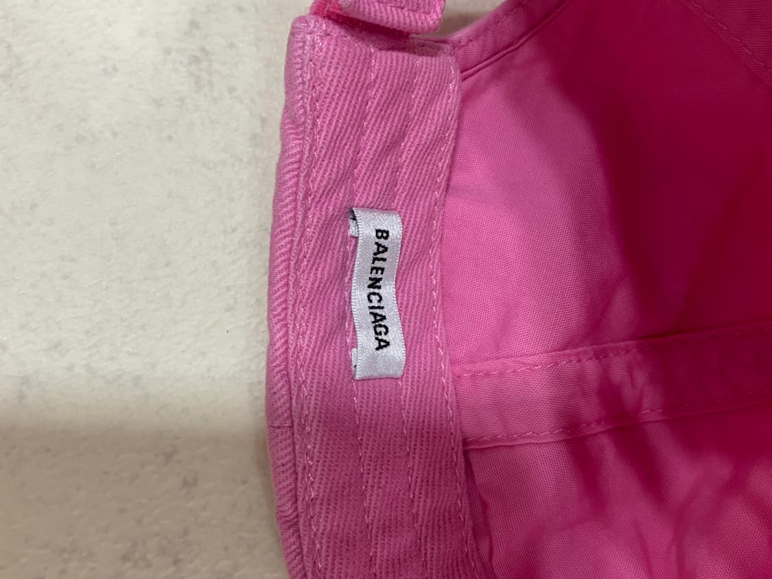 [L, 59] 발렌시아가 BB Paris 핑크 볼캡 상품이미지5