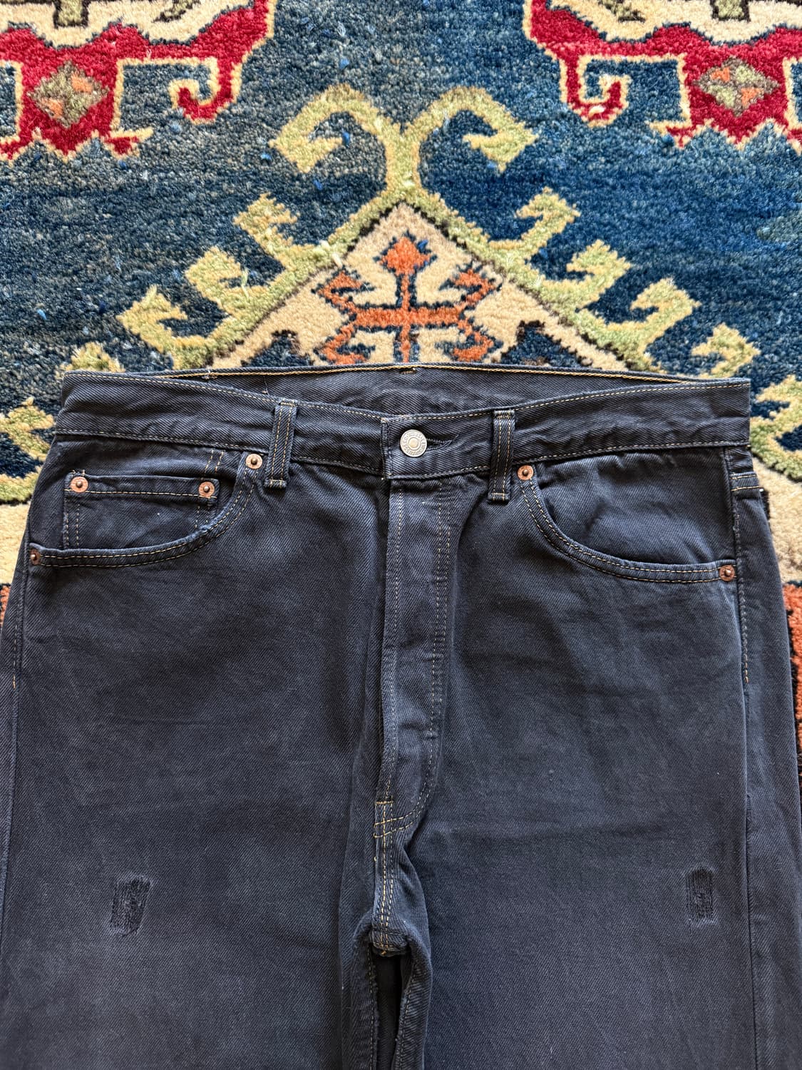 90s USA Levi's Faded Black 501-0115 상품이미지3