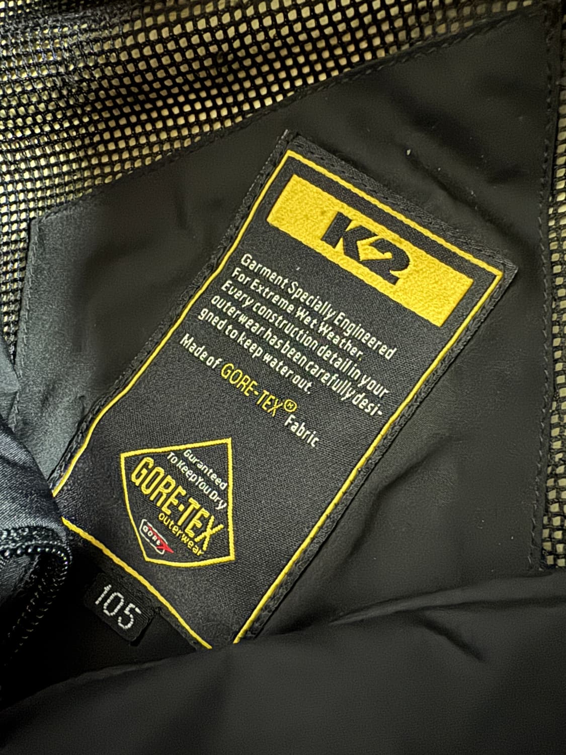 K2 케이투 고어텍스 등산 바람막이 XL 블랙 상품이미지3