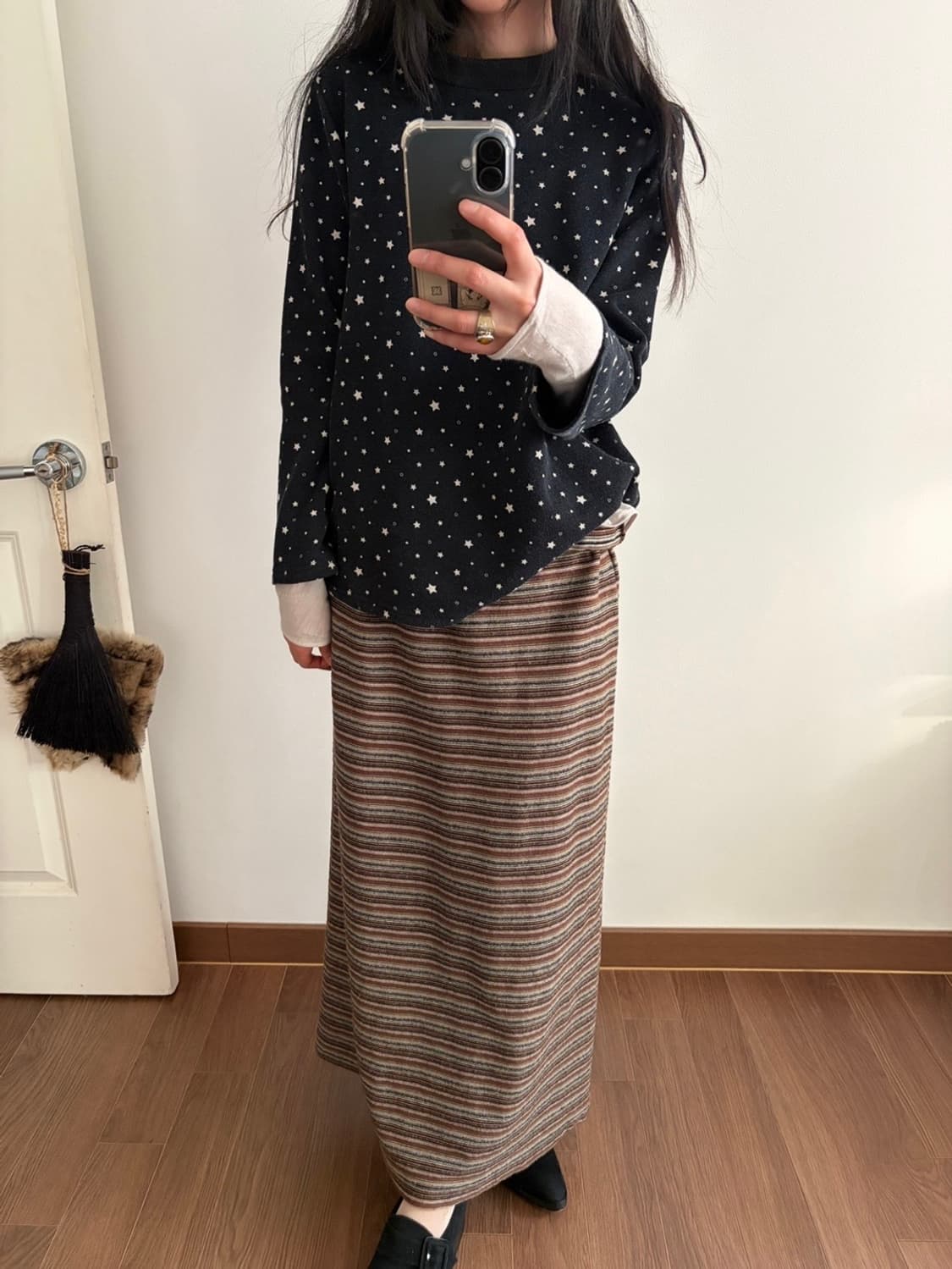 star patterned top 상품이미지4
