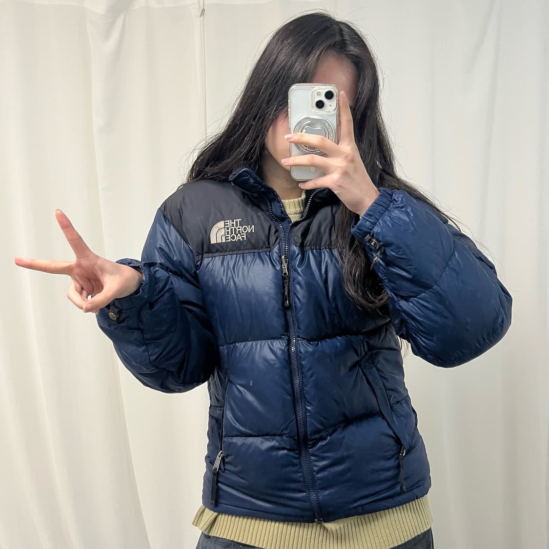 The North Face Nuptse Navy Padding 상품이미지2