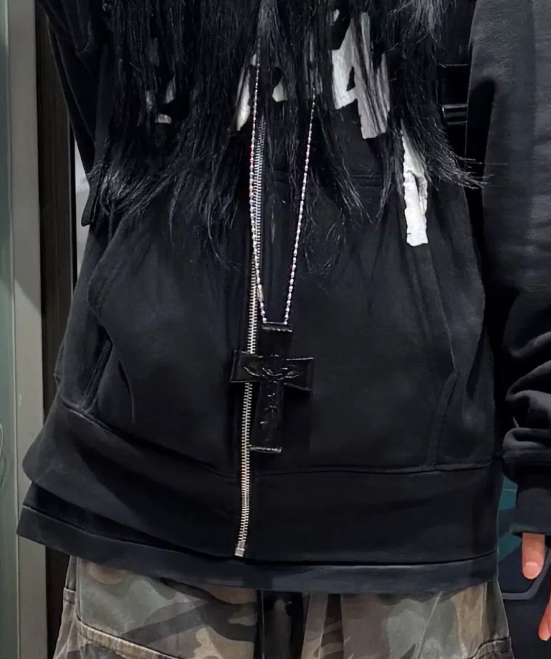 스컬프터 에드하디 레더 카드지갑 : 블랙 상품이미지3