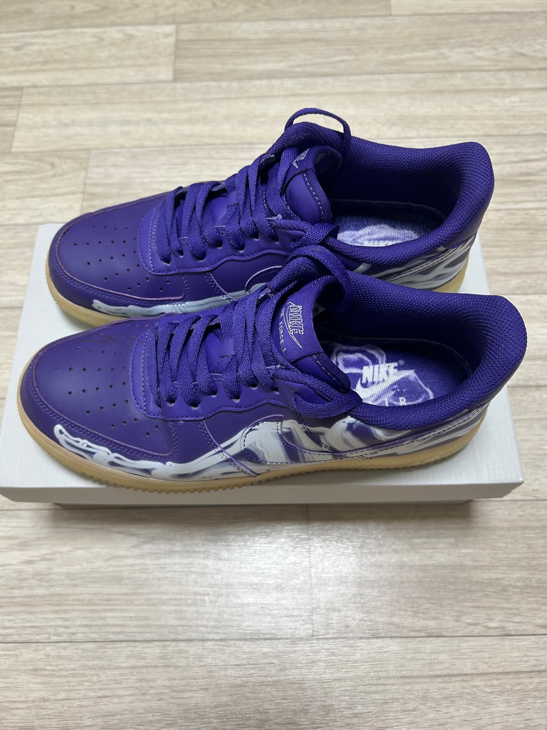 나이키 에어포스 1 로우 '07 퍼플 스켈레톤 상품이미지4