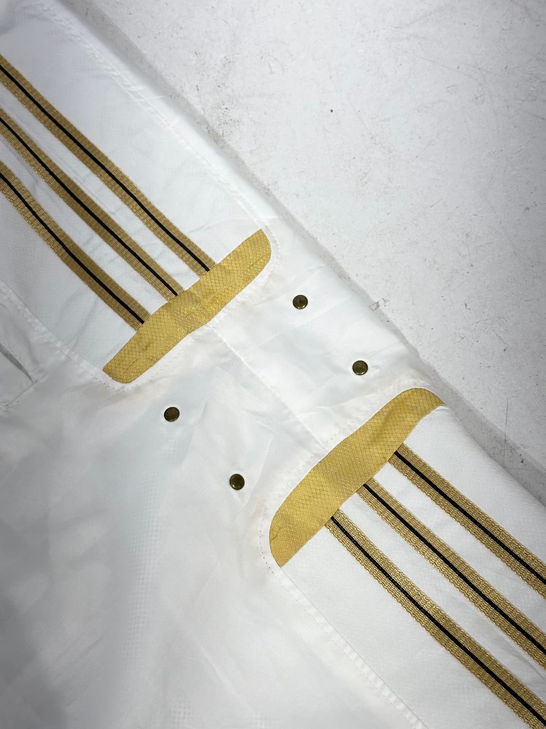 아디다스 화이트 골드 삼선 와이드 추리닝 바지 트레이닝 트랙 팬츠 L 상품이미지6