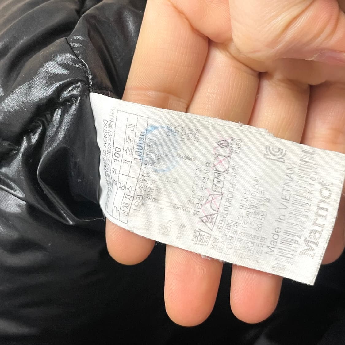 마모트 블랙 바람막이 덕다운 패딩점퍼 남성100 상품이미지8