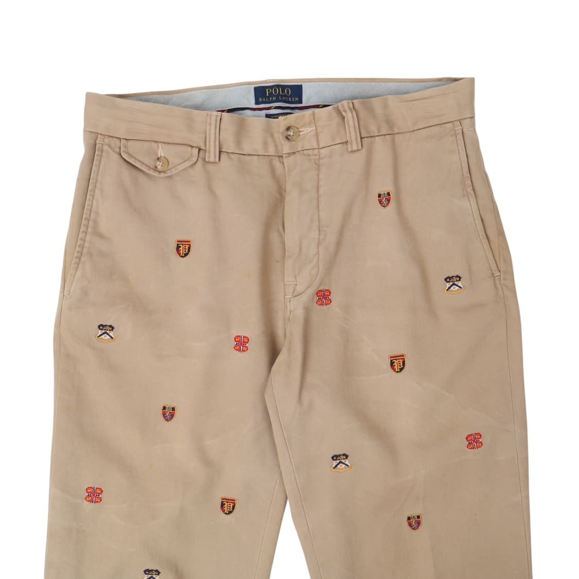 폴로 랄프로렌 베이지 쉴드 자수로고 트윌 코튼 스트레이트핏 팬츠  상품이미지2