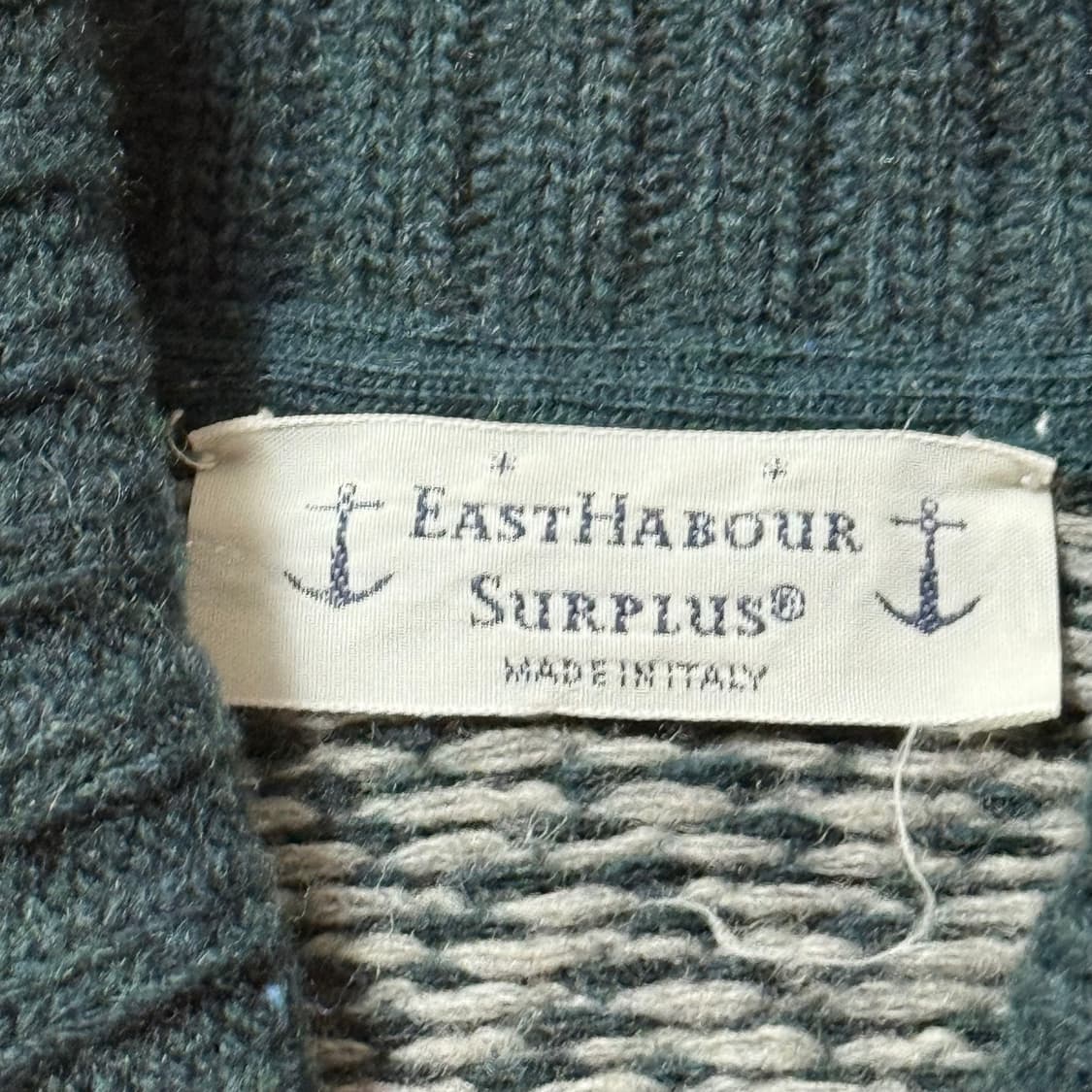 East Harbour 이스트하버 램스울 헤링본 니트 가디건 상품이미지2