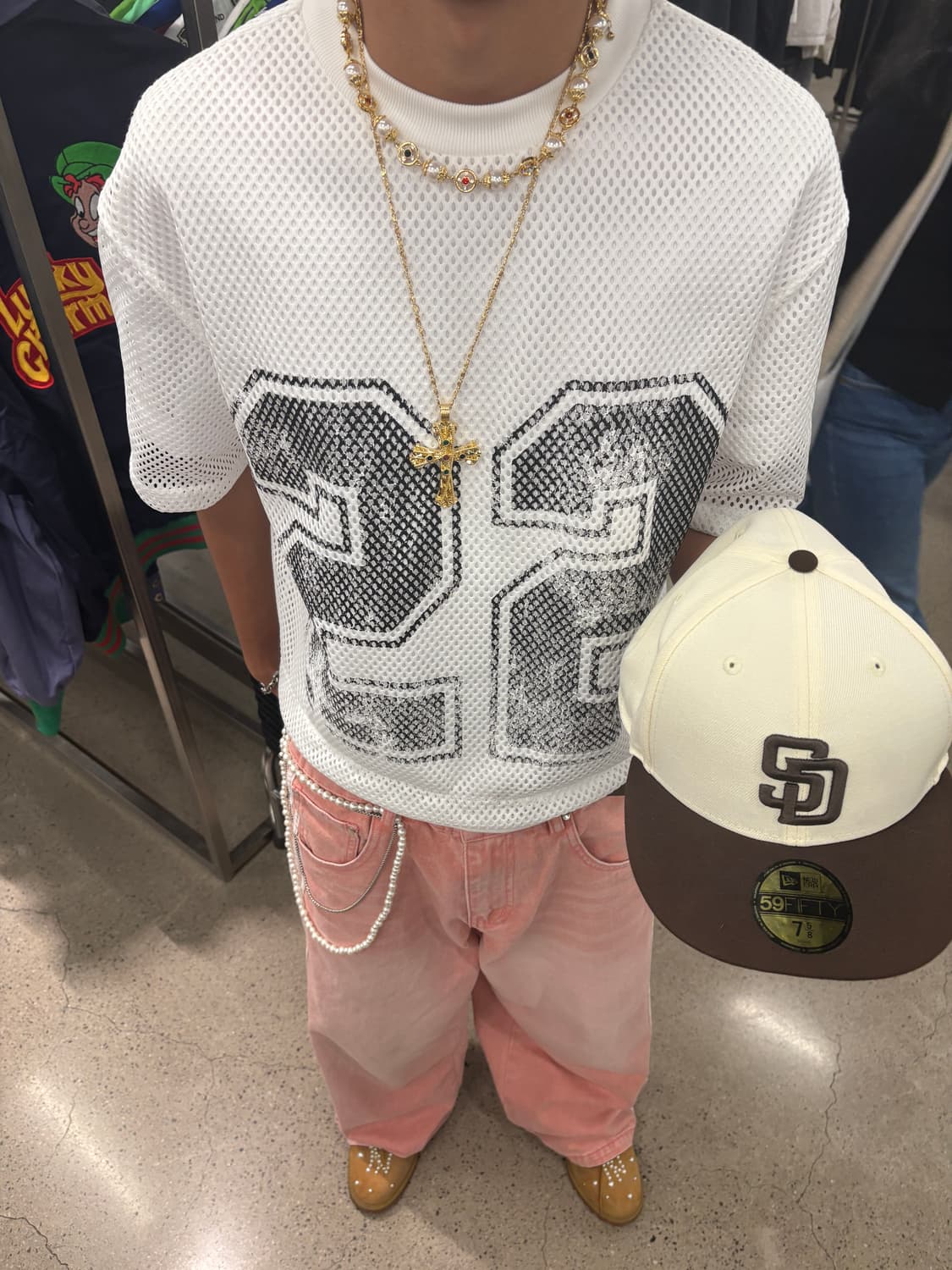 heaven can wait 핑크 데님 팬츠 상품이미지5