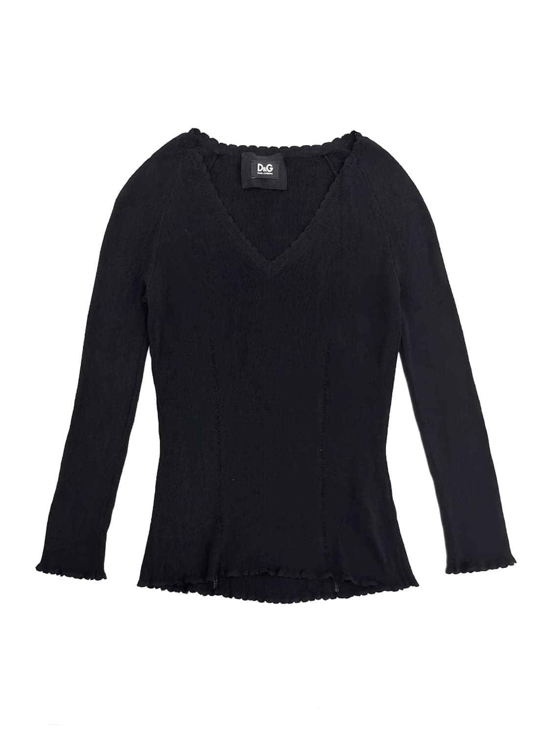 Dolce&Gabbana Scallop V-Neck Knit/ 40 상품이미지1