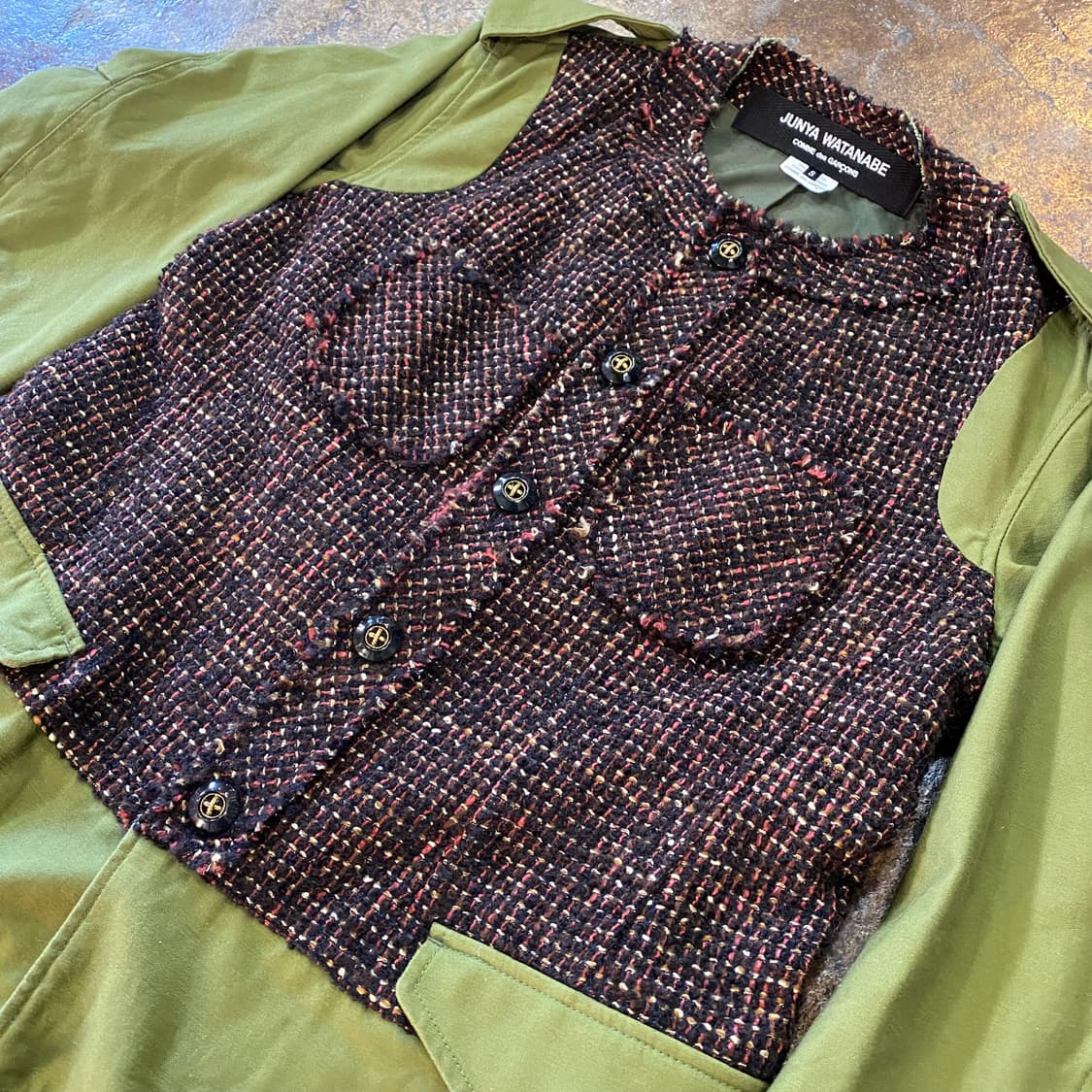 (S) 준야와타나베 니트 울 야상 상품이미지3