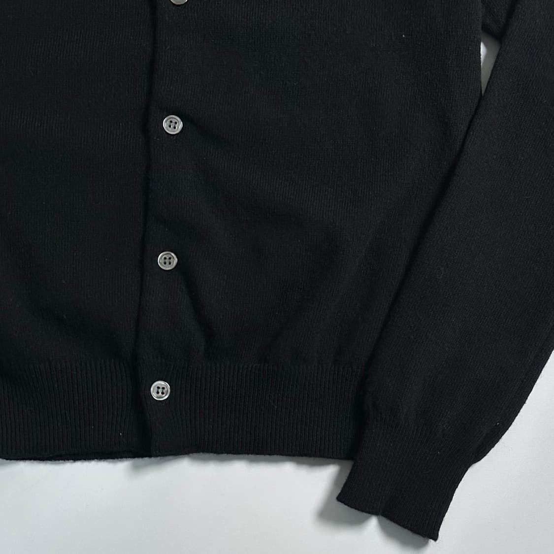 꼼데가르송 유넥 블랙 울 가디건 상품이미지4