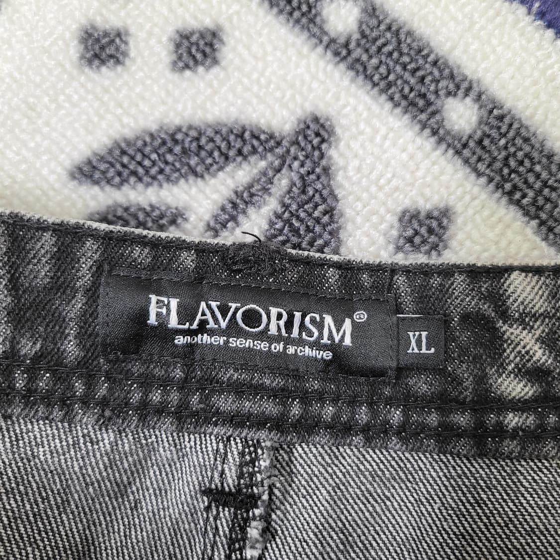 플레이버리즘 흑청 타이다이 워싱 카펜더 팬츠 상품이미지3