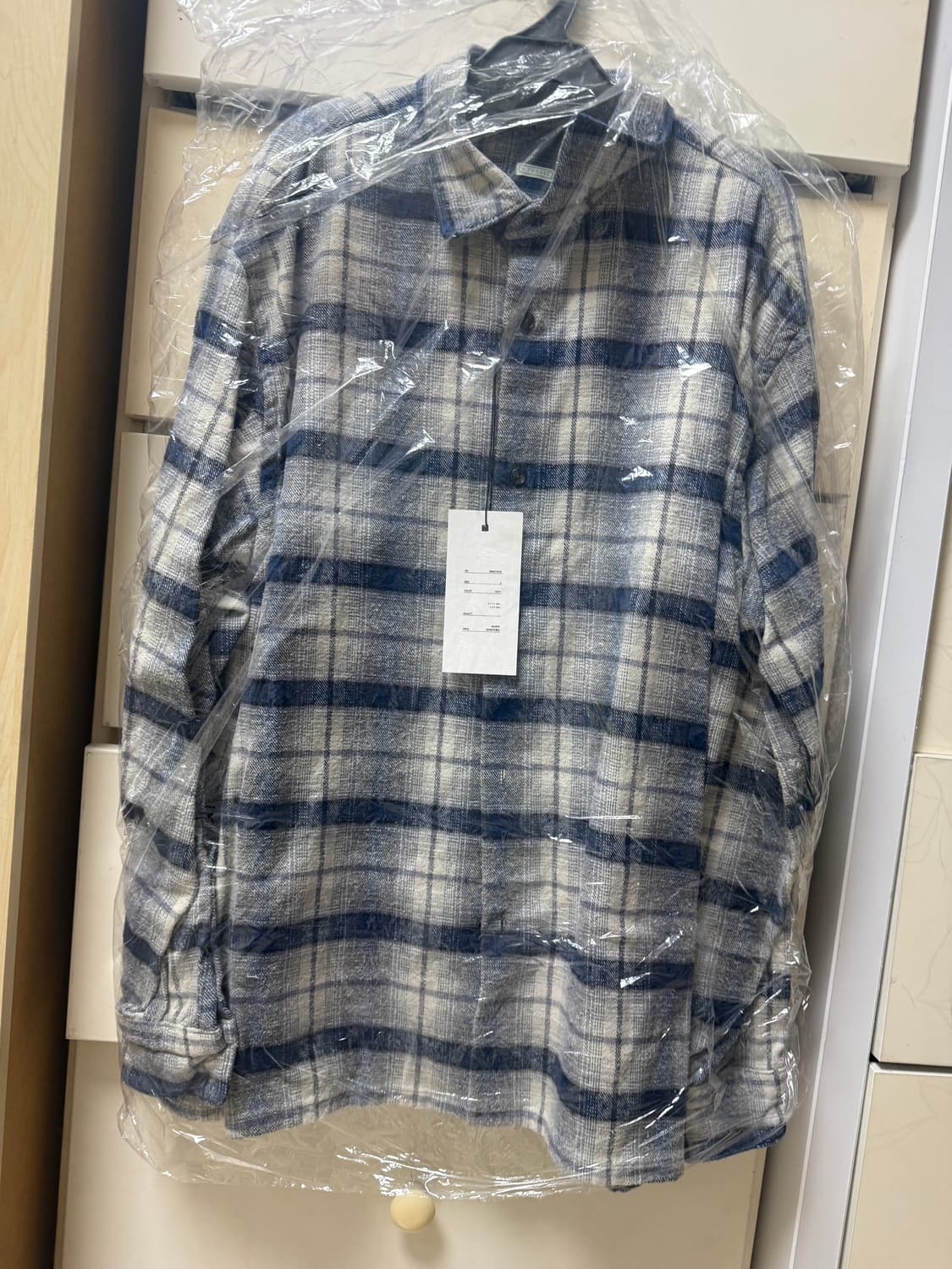 [3] 아프레쎄 26ss check shirt blue 상품이미지1