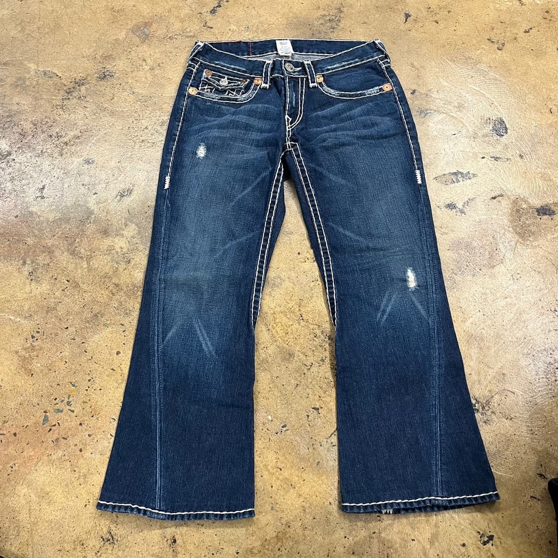 [정품/32] 트루릴리젼 스티치 데님 청바지 b18 상품이미지2