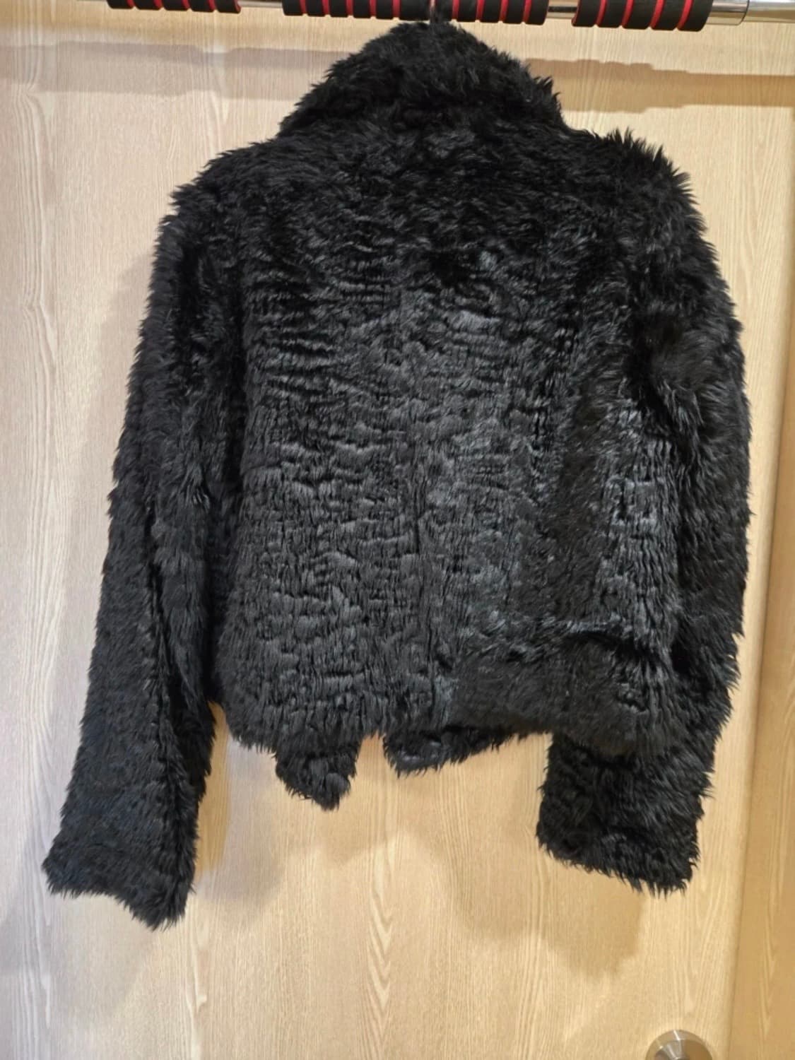 Armani jeans black fur jacket 상품이미지2