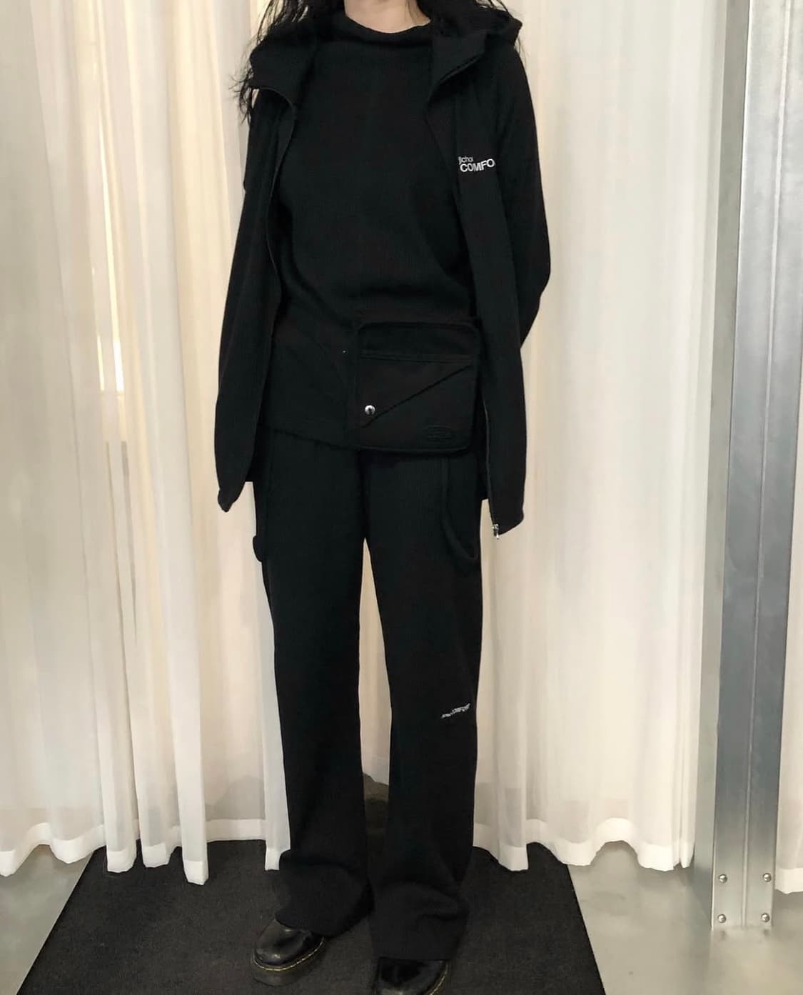 지초이 와플 후드 집업+바지+치마 세트 상품이미지1