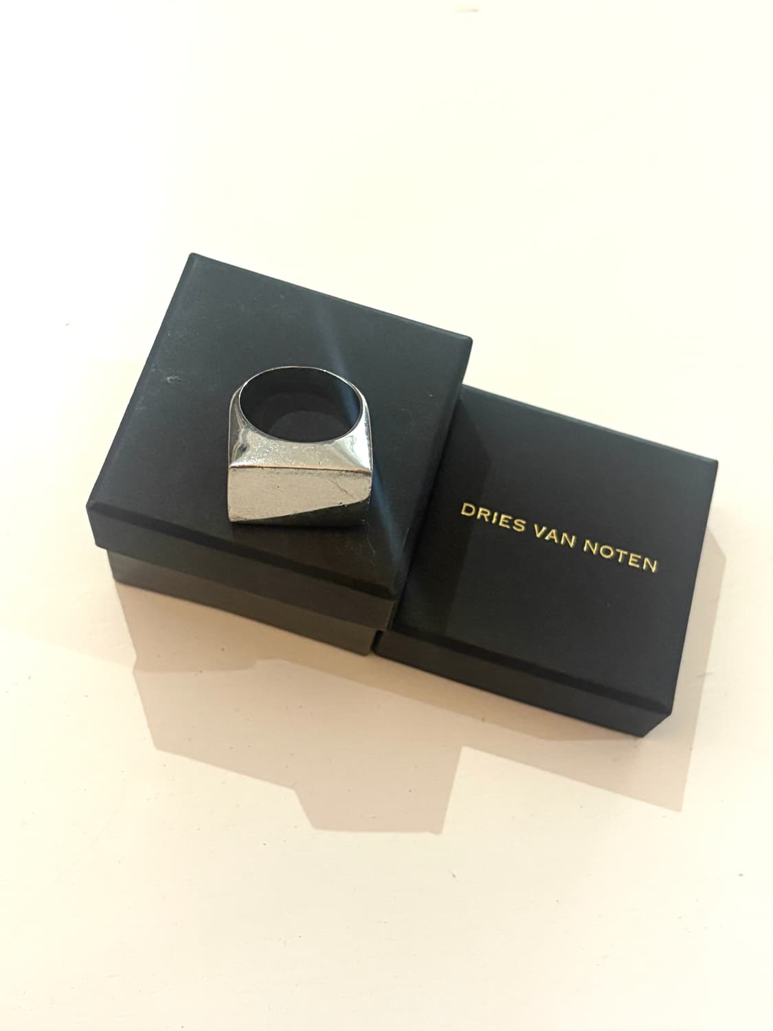 TTF✳️드리스반노튼 스퀘어 블럭 링 상품이미지1