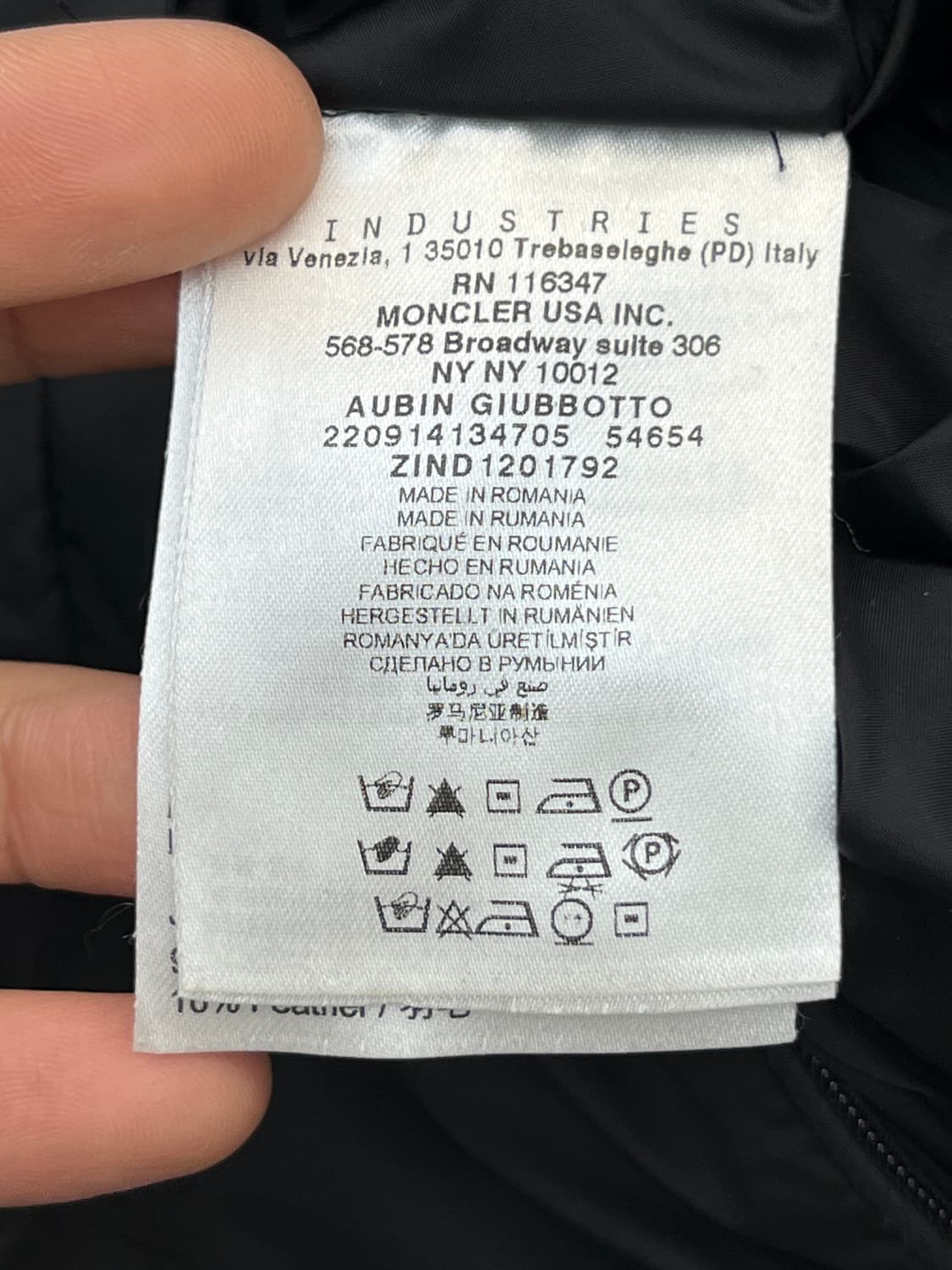 몽클레어 퀼팅 바이커 패딩 자켓 상품이미지9