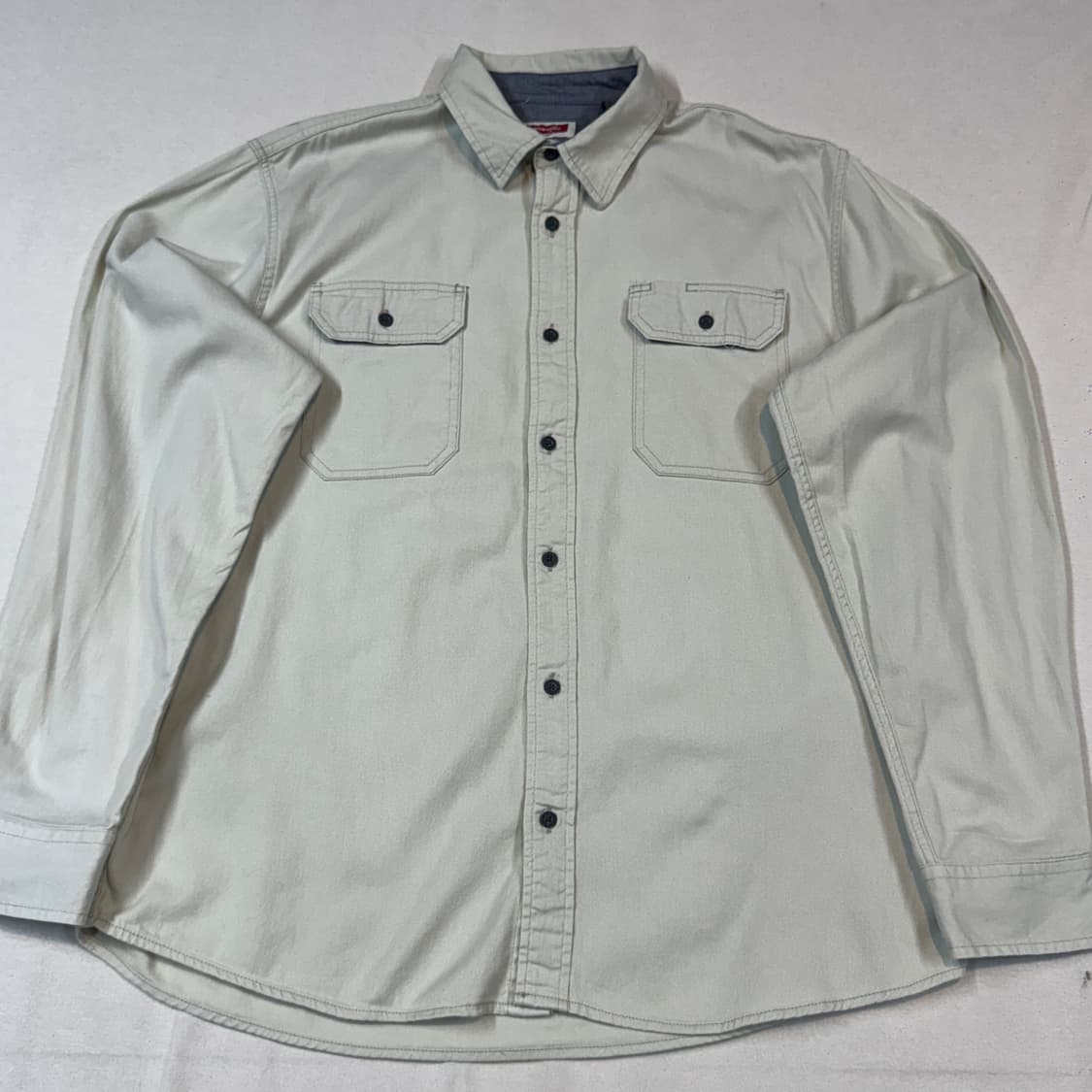 L) Wrangler 랭글러 투포켓 워크웨어 코튼 셔츠 크림 아이보리 상품이미지2